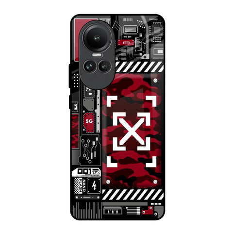 Technology Art Glossy Case for Oppo Reno10 5G