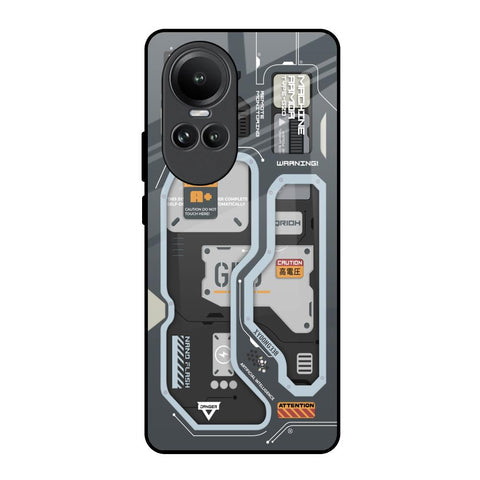Retro Futuristic Glossy Case for Oppo Reno10 5G