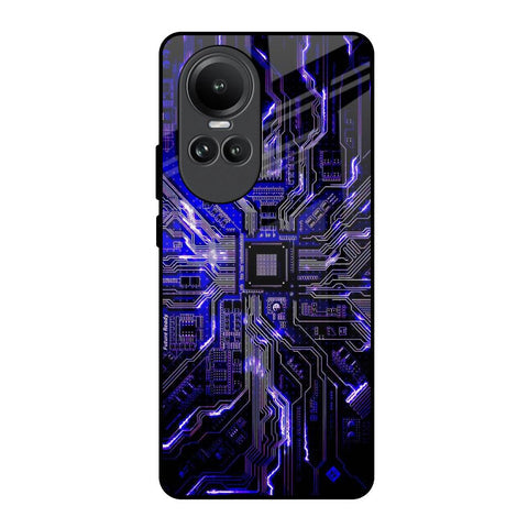 Techno Color Pattern Glossy Case For Oppo Reno10 5G