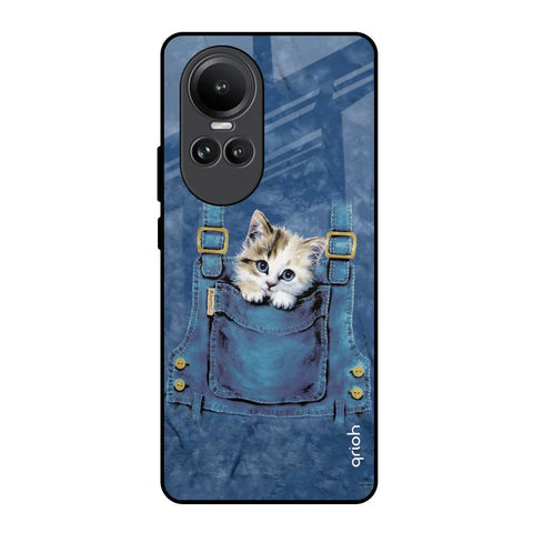 Kitty In Pocket Glossy Case For Oppo Reno10 5G