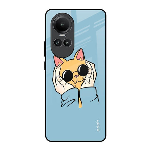 Adorable Cute Kitty Glossy Case For Oppo Reno10 5G