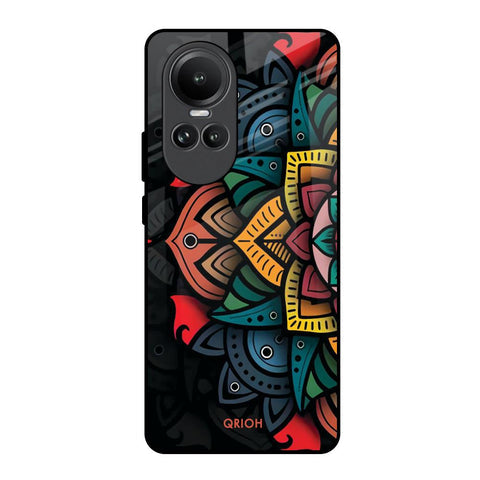 Retro Gorgeous Flower Glossy Case for Oppo Reno10 5G