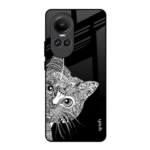 Kitten Mandala Glossy Case for Oppo Reno10 5G