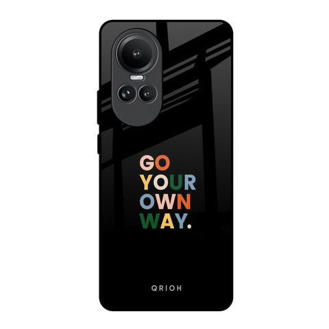 Go Your Own Way Glossy Case for Oppo Reno10 5G