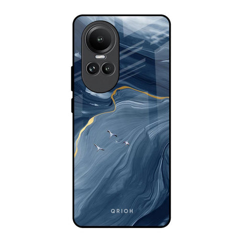 Deep Ocean Marble Glossy Case for Oppo Reno10 5G