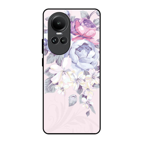 Elegant Floral Glossy Case for Oppo Reno10 5G