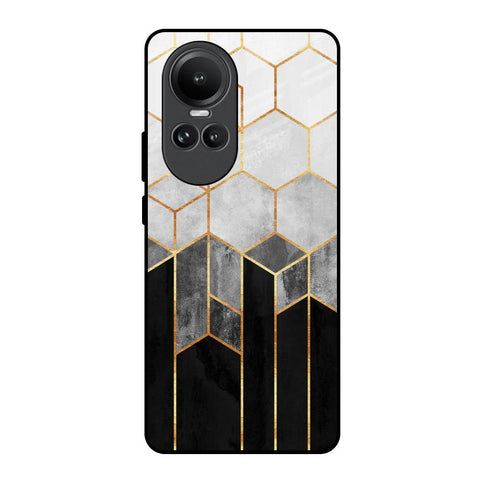 Tricolor Pattern Glossy Case for Oppo Reno10 5G