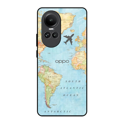 Fly Around The World Glossy Case for Oppo Reno10 5G
