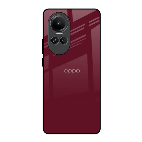 Classic Burgundy Glossy Case for Oppo Reno10 5G