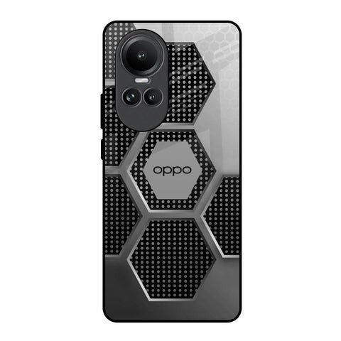 Hexagon Style Glossy Case For Oppo Reno10 5G
