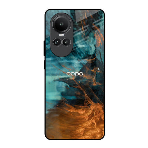 Golden Splash Glossy Case for Oppo Reno10 5G