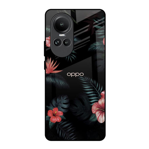 Tropical Art Flower Glossy Case for Oppo Reno10 5G