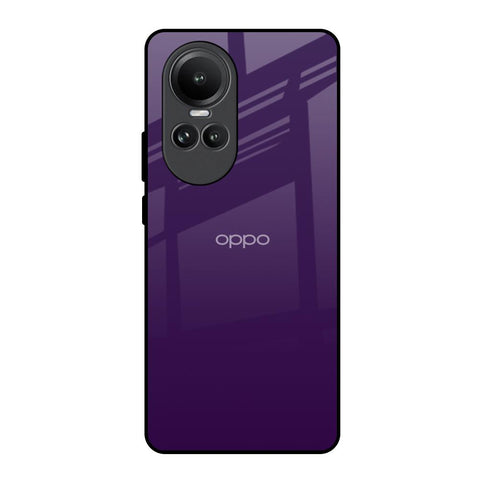 Dark Purple Glossy Case for Oppo Reno10 5G
