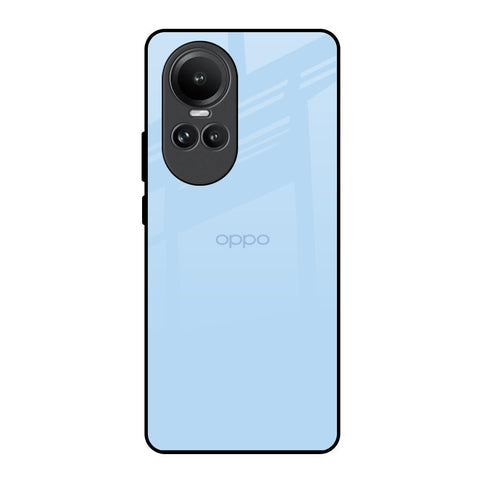 Pastel Sky Blue Glossy Case for Oppo Reno10 5G