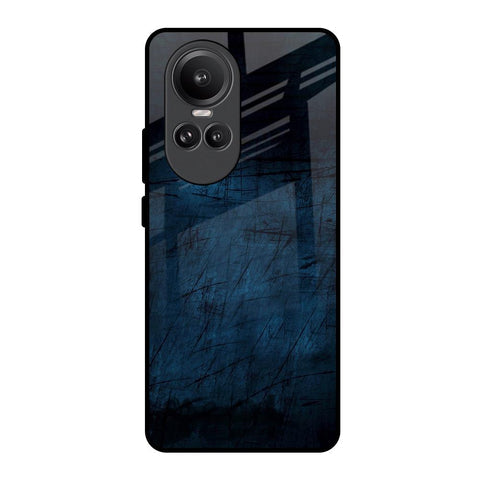 Dark Blue Grunge Glossy Case for Oppo Reno10 Pro 5G