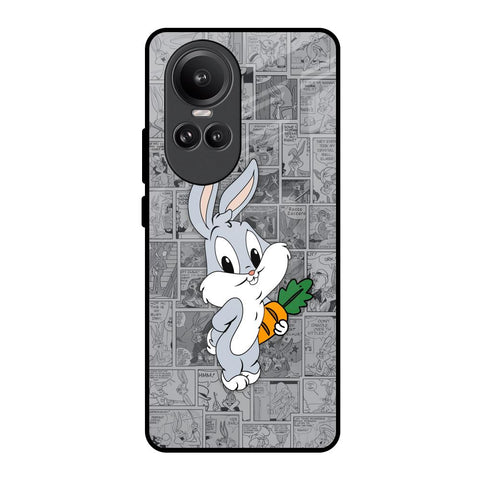Cute Baby Bunny Glossy Case for Oppo Reno10 Pro 5G
