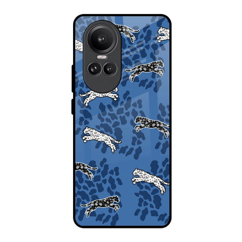 Blue Cheetah Glossy Case for Oppo Reno10 Pro 5G