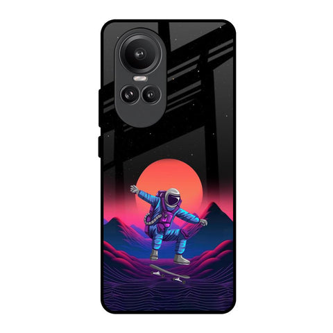 Retro Astronaut Glossy Case for Oppo Reno10 Pro 5G