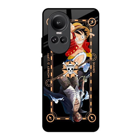 Shanks & Luffy Glossy Case for Oppo Reno10 Pro 5G