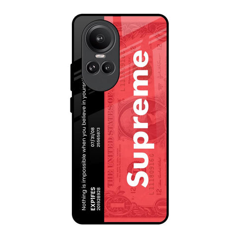 Supreme Ticket Glossy Case for Oppo Reno10 Pro 5G