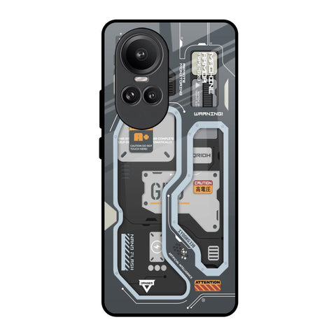 Retro Futuristic Glossy Case for Oppo Reno10 Pro 5G