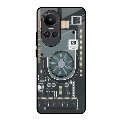 Motherboard Circuit Glossy Case for Oppo Reno10 Pro 5G