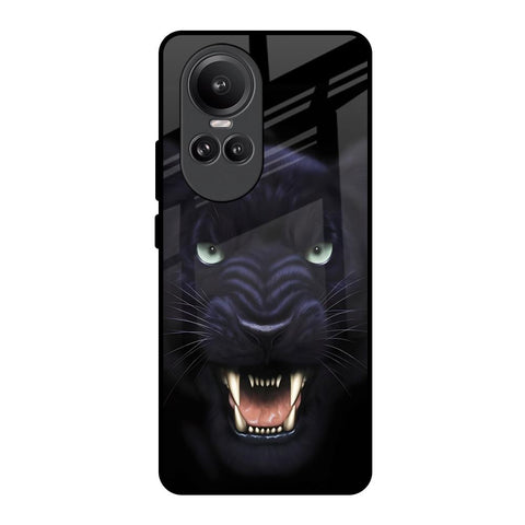 Angry Black Leopard Glossy Case for Oppo Reno10 Pro 5G