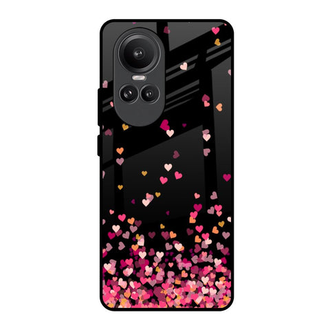 Heart Rain Fall Glossy Case For Oppo Reno10 Pro 5G