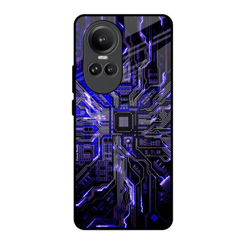 Techno Color Pattern Glossy Case For Oppo Reno10 Pro 5G