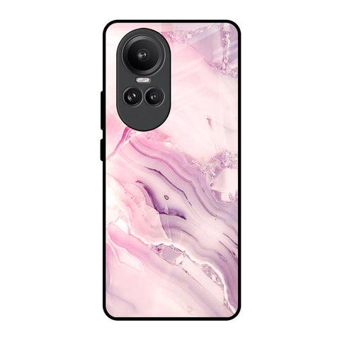 Diamond Pink Gradient Glossy Case For Oppo Reno10 Pro 5G