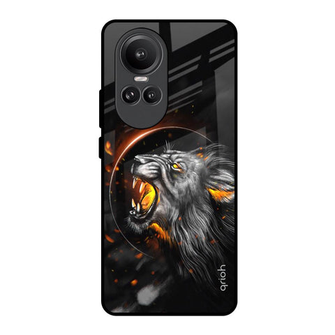 Aggressive Lion Glossy Case for Oppo Reno10 Pro 5G