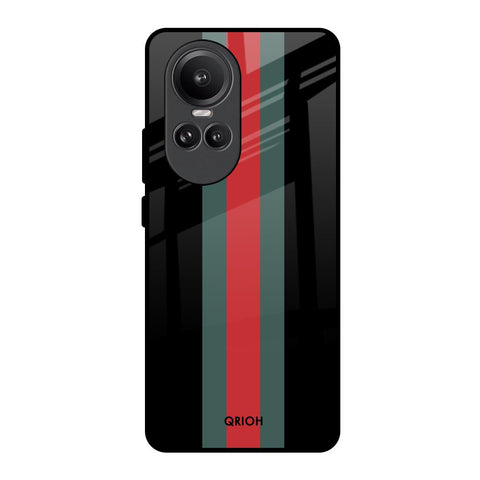 Vertical Stripes Glossy Case for Oppo Reno10 Pro 5G