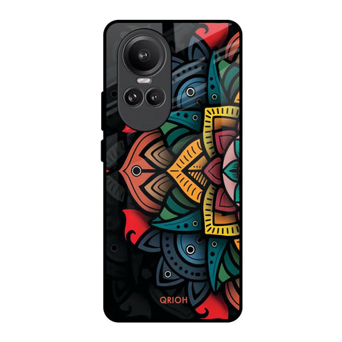 Retro Gorgeous Flower Glossy Case for Oppo Reno10 Pro 5G