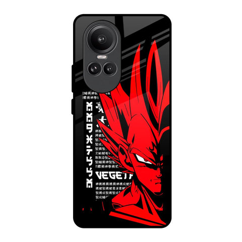 Red Vegeta Glossy Case for Oppo Reno10 Pro 5G
