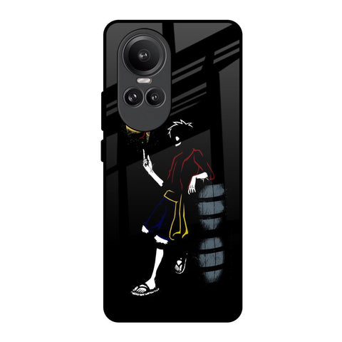 Luffy Line Art Glossy Case for Oppo Reno10 Pro 5G