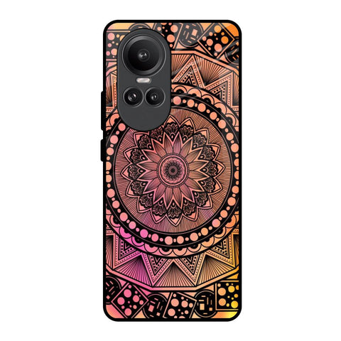 Floral Mandala Glossy Case for Oppo Reno10 Pro 5G