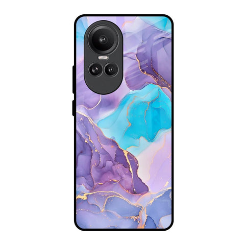Alcohol ink Marble Glossy Case for Oppo Reno10 Pro 5G