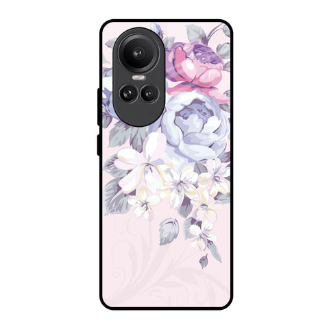 Elegant Floral Glossy Case for Oppo Reno10 Pro 5G
