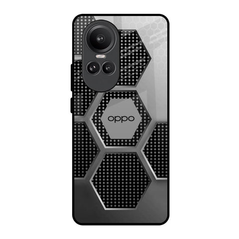 Hexagon Style Glossy Case For Oppo Reno10 Pro 5G