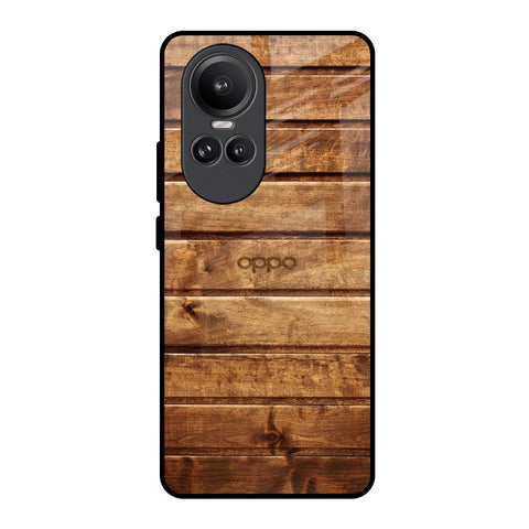 Wooden Planks Glossy Case for Oppo Reno10 Pro 5G