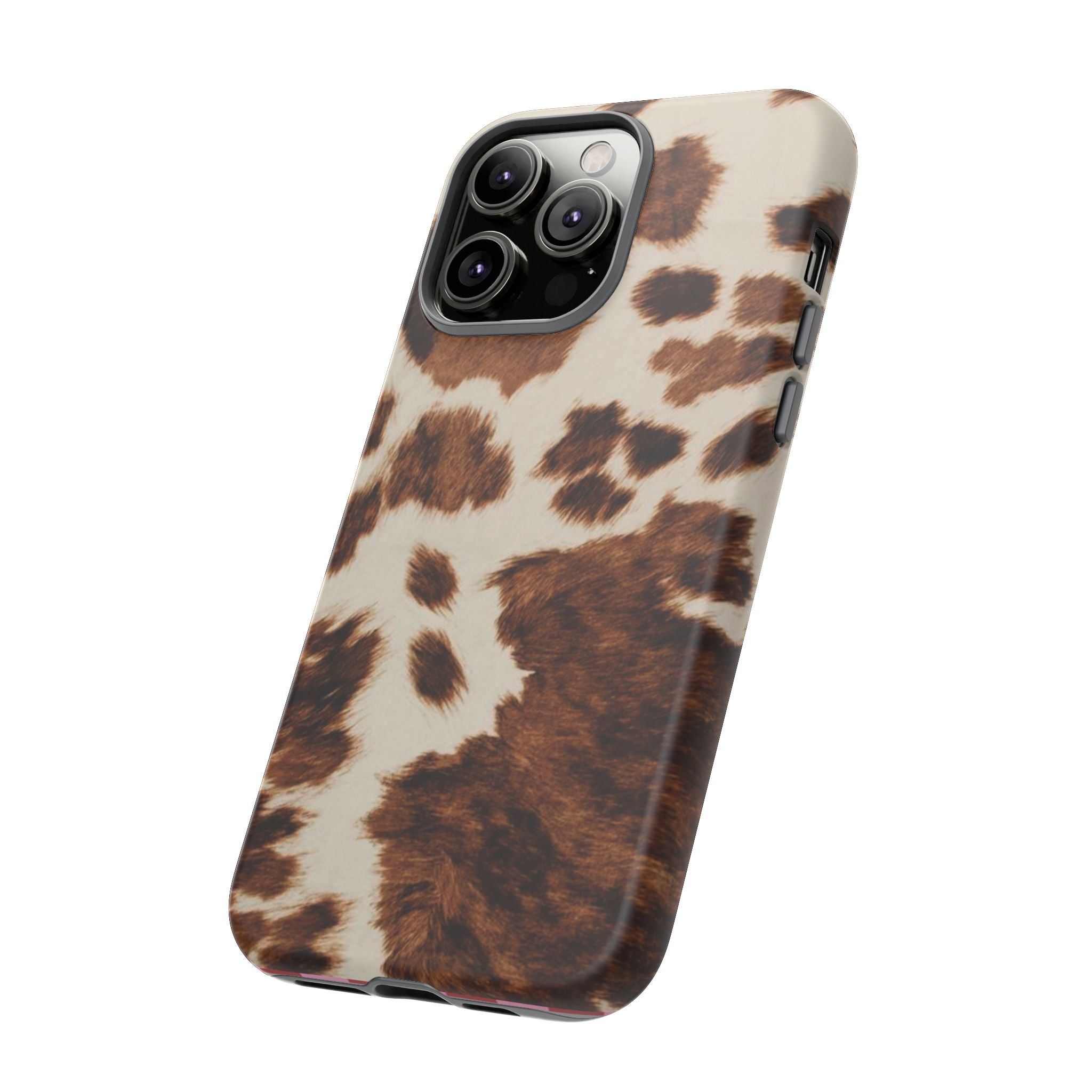 Cow Print Tough Case  Available For All iPhone Models