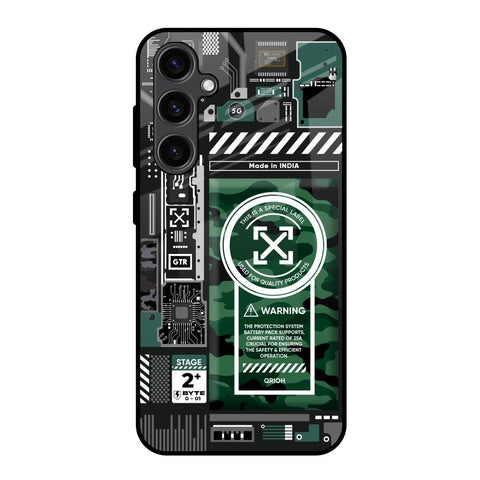 Green Camo Circuit Glossy Case for Samsung Galaxy S23 FE 5G