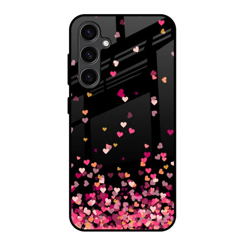 Heart Rain Fall Glossy Case For Samsung Galaxy S23 FE 5G
