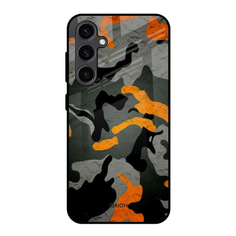 Camouflage Orange Glossy Case For Samsung Galaxy S23 FE 5G