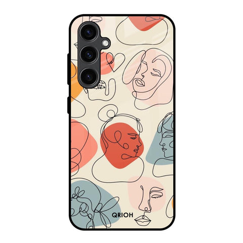 Abstract Faces Glossy Case for Samsung Galaxy S23 FE 5G