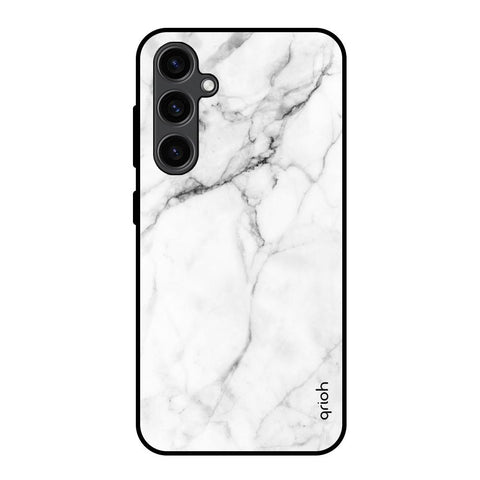 Modern White Marble Glossy Case for Samsung Galaxy S23 FE 5G