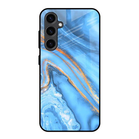 Vibrant Blue Marble Glossy Case for Samsung Galaxy S23 FE 5G