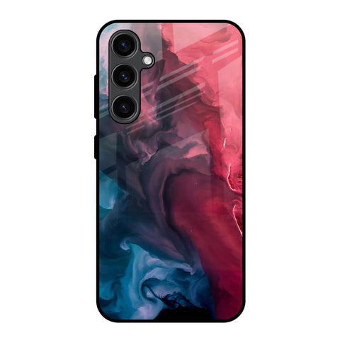 Blue & Red Smoke Glossy Case for Samsung Galaxy S23 FE 5G