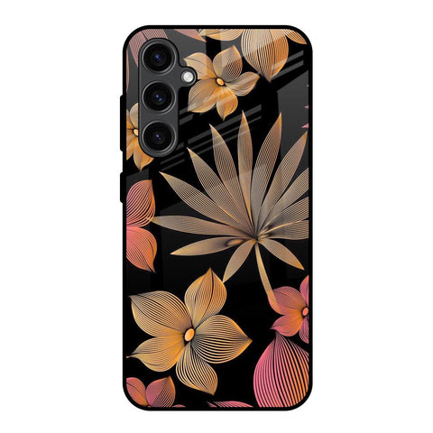 Lines Pattern Flowers Glossy Case for Samsung Galaxy S23 FE 5G