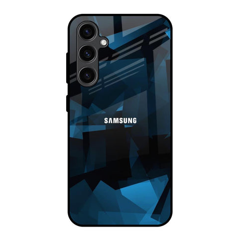 Polygonal Blue Box Glossy Case For Samsung Galaxy S23 FE 5G